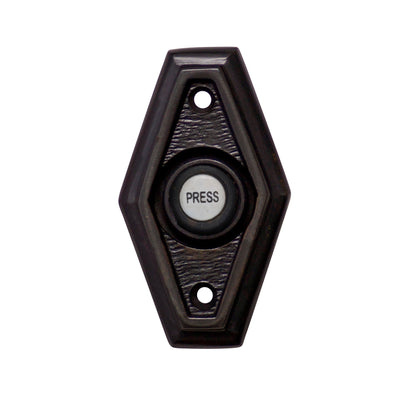 Antique Hardware 2 1/2 Inch Solid Brass Art Deco Style Doorbell Button (Several Finishes Available) DOORBELL