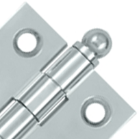 ##Antique Hardware## 1 1/2 Inch x 1 1/2 Inch Solid Brass Cabinet Hinges