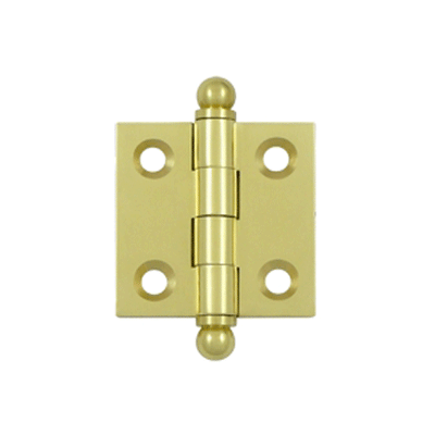 ##Antique Hardware## 1 1/2 Inch x 1 1/2 Inch Solid Brass Cabinet Hinges