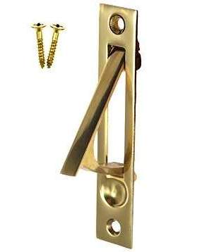 Antique Hardware 3 3/8 Inch Tall Solid Brass Edge Pull EDGE PULL