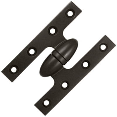 Antique Hardware 5 Inch x 3 1/4 Inch Solid Brass Olive Knuckle Hinge HINGE