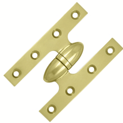 Antique Hardware 5 Inch x 3 1/4 Inch Solid Brass Olive Knuckle Hinge HINGE