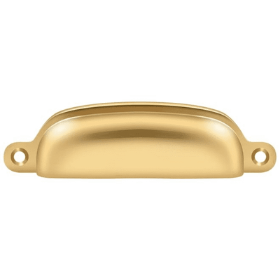 Antique Hardware Exposed Shell Cup Pull 4 Inch (Several Finishes Available) Door Knobs & Handles