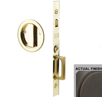 Antique Hardware Emtek Round Brass Mortise Pocket Door (Several Finishes Available) POCKET DOOR