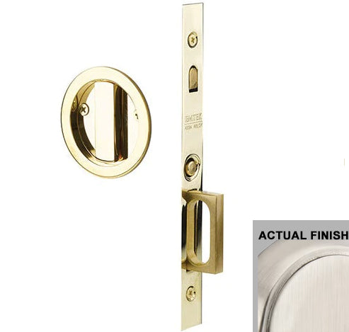 Antique Hardware Emtek Round Brass Mortise Pocket Door (Several Finishes Available) POCKET DOOR