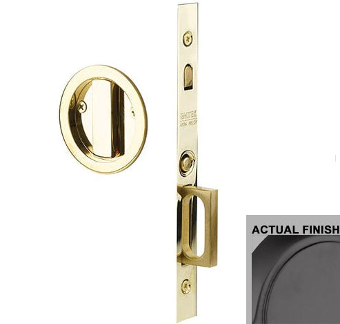 Antique Hardware Emtek Round Brass Mortise Pocket Door (Several Finishes Available) POCKET DOOR