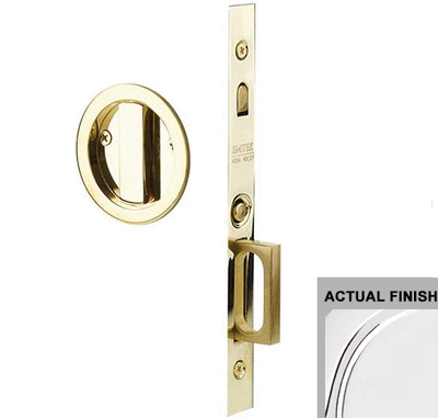 Antique Hardware Emtek Round Brass Mortise Pocket Door (Several Finishes Available) POCKET DOOR