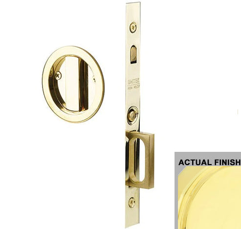 Antique Hardware Emtek Round Brass Mortise Pocket Door (Several Finishes Available) POCKET DOOR