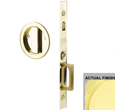 Antique Hardware Emtek Round Brass Mortise Pocket Door (Several Finishes Available) POCKET DOOR