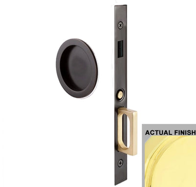 Antique Hardware Emtek Round Brass Mortise Pocket Door (Several Finishes Available) POCKET DOOR