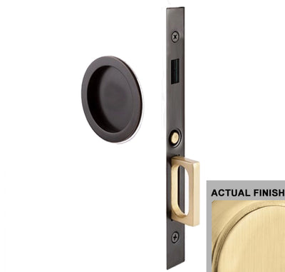 Antique Hardware Emtek Round Brass Mortise Pocket Door (Several Finishes Available) POCKET DOOR