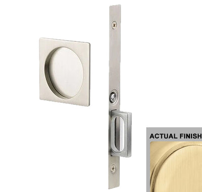 Antique Hardware Emtek Square Brass Mortise Pocket Door (Several Functions Available) POCKET DOOR