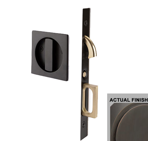 Antique Hardware Emtek Square Brass Mortise Pocket Door (Several Functions Available) POCKET DOOR
