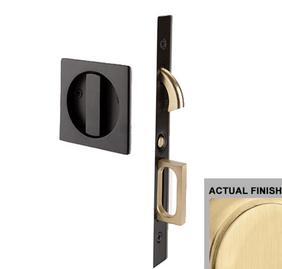 Antique Hardware Emtek Square Brass Mortise Pocket Door (Several Functions Available) POCKET DOOR