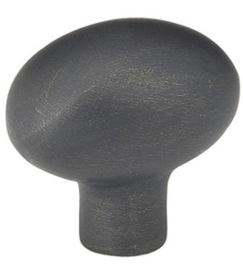 ##Antique Hardware## 1 1/4 Inch Sandcast Bronze Egg Cabinet & Furniture Knob
