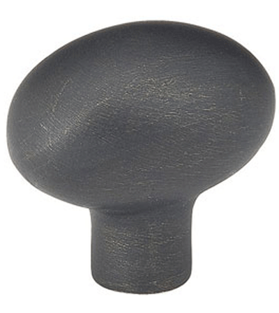 ##Antique Hardware## 1 1/4 Inch Sandcast Bronze Egg Cabinet & Furniture Knob