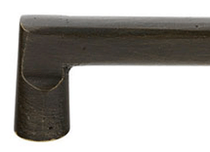 Antique Hardware 4 1/8 Inch (3 1/2 Inch c-c) Sandcast Bronze Rail Pull CABINET PULL