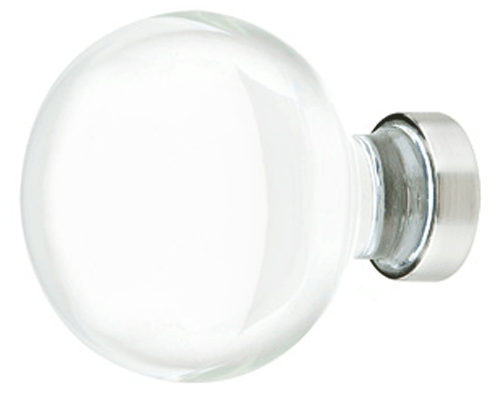 ##Antique Hardware## 1 1/4 Inch Crystal Glass Bristol Cabinet & Furniture Knob