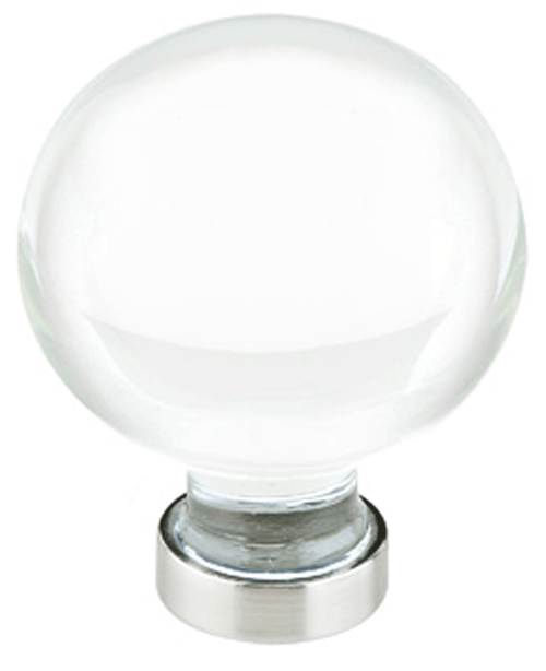 ##Antique Hardware## 1 1/4 Inch Crystal Glass Bristol Cabinet & Furniture Knob