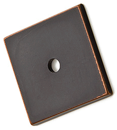 Antique Hardware 1 1/4 Inch Art Deco Square Back Plate KNOB-BACKPLATE