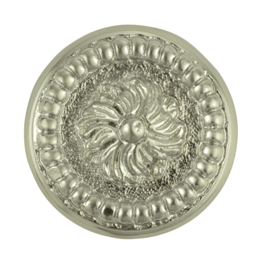 Antique Hardware 1 3/5 Inch Beaded Floral Cabinet Knob (Several Finishes Available) CABINET KNOB