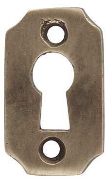 Antique Hardware 1 1/2 Inch Solid Brass Small Escutcheon Keyhole Plate KEYHOLE COVER