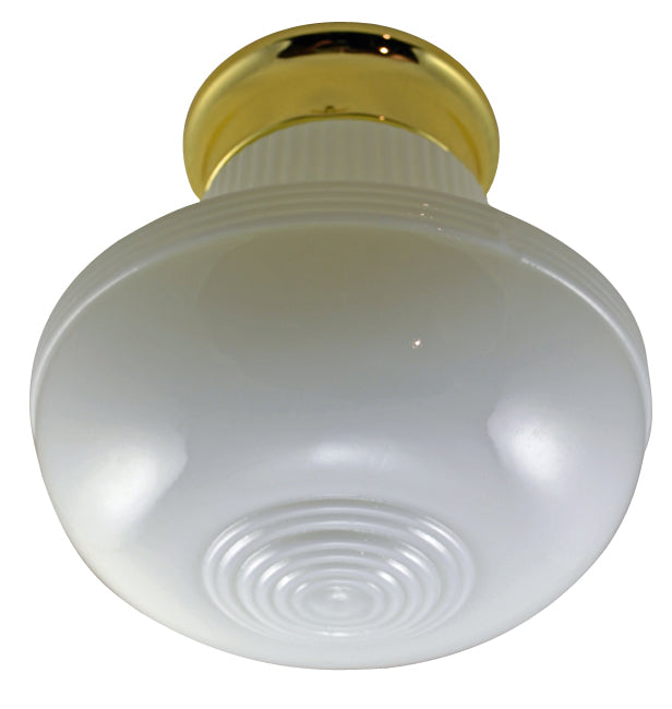 Antique Hardware Circular Glass Overhead Light Fixture OVERHEAD LIGHT