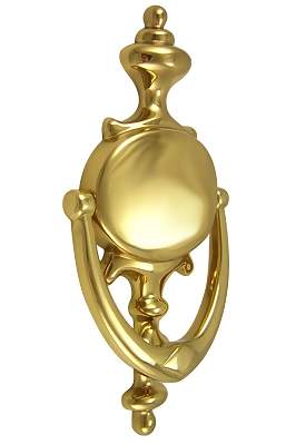 Antique Hardware 8 Inch Solid Brass Traditional Door Knocker Door Knockers