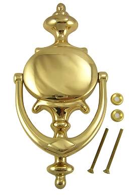 Antique Hardware 8 Inch Solid Brass Traditional Door Knocker Door Knockers