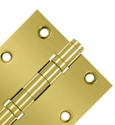 Antique Hardware 3 1/2 X 3 1/2 Inch Double Ball Bearing Hinge Interchangeable Finials (Square Corner) HINGE