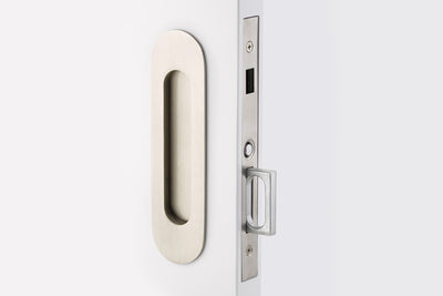 Antique Hardware Emtek Narrow Oval Brass Mortise Pocket Door (Several Finishes Available) POCKET DOOR