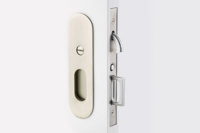 Antique Hardware Emtek Narrow Oval Brass Mortise Pocket Door (Several Finishes Available) POCKET DOOR