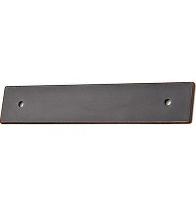 Antique Hardware 5 1/4 Inch (4 Inch c-c) Solid Brass Art Deco Rectangular Back Plate CABINET PULL