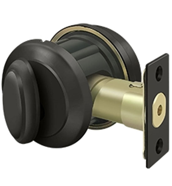 Antique Hardware Deltana Low Profile Port Royal Deadbolt Lock Grade 2 DEADBOLT