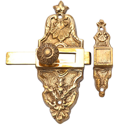 Antique Hardware 4 5/8 Inch Tall French Door or Cabinet Slide Bolt Latch (Several Finishes Available) ANTIQUE CABINET LATCHES