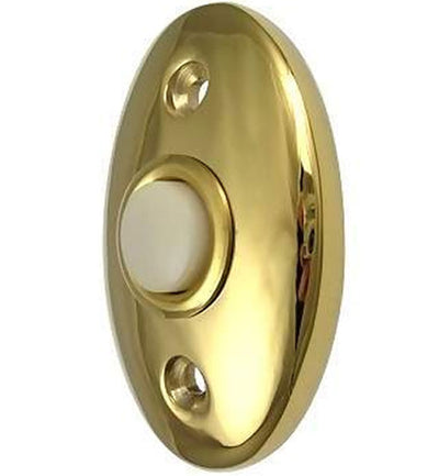 Antique Hardware 2 3/8 Inch Solid Brass Door Bell Button Door Bells & Chimes