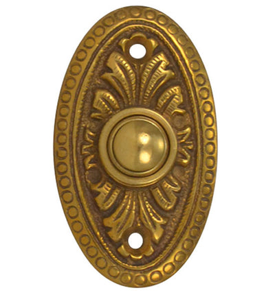 Antique Hardware Brass Doorbell Push Button Avalon Style Door Bells & Chimes