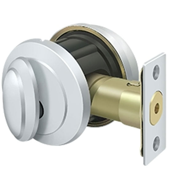 Antique Hardware Deltana Low Profile Port Royal Deadbolt Lock Grade 2 DEADBOLT