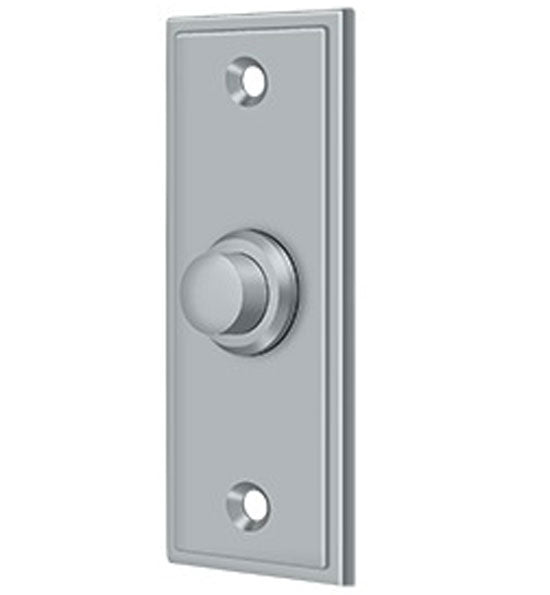 Antique Hardware Bell Buttons, Solid Brass Bell Button, Rectangular Contemporary Door Bells & Chimes