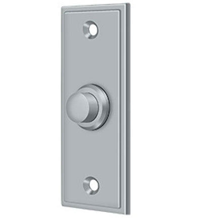 Antique Hardware Bell Buttons, Solid Brass Bell Button, Rectangular Contemporary Door Bells & Chimes