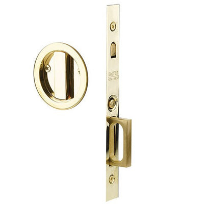 Antique Hardware Emtek Round Brass Mortise Pocket Door (Several Finishes Available) POCKET DOOR