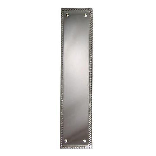 Antique Hardware 11 1/2 Inch Georgian Roped Style Door Push Plate (Several Finishes Available) DOOR PUSH