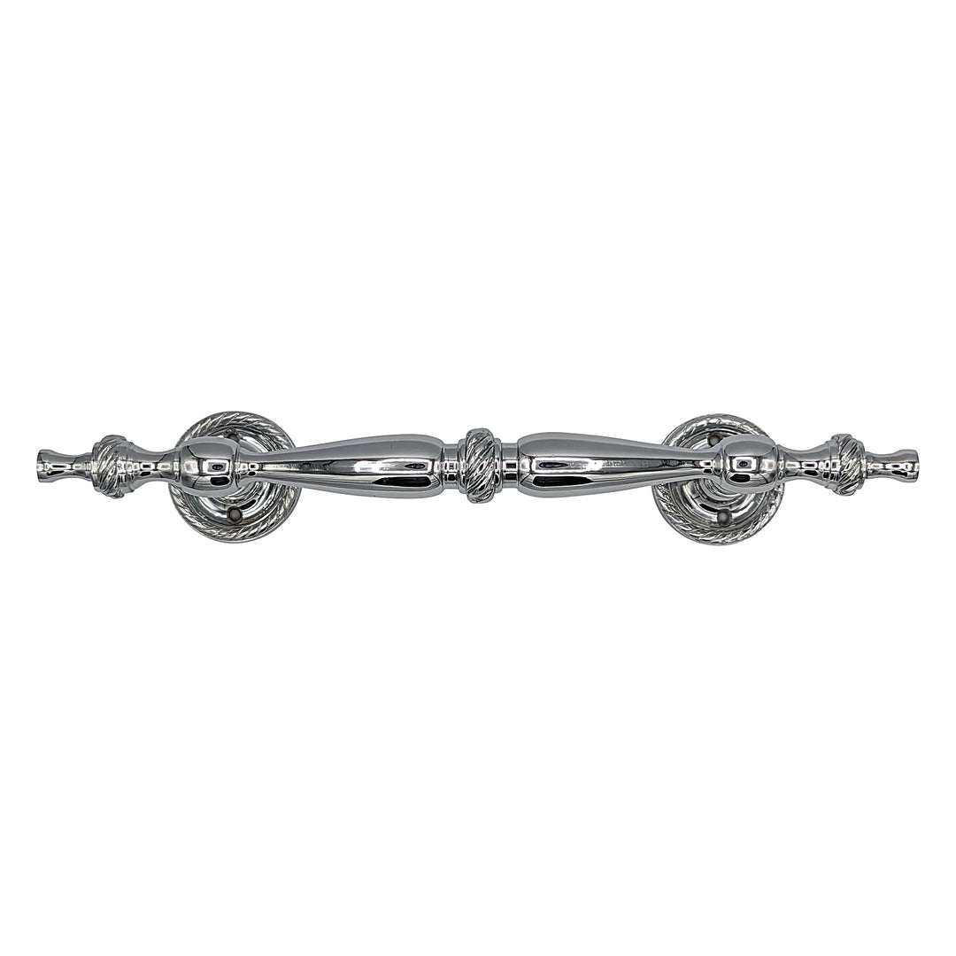 ##Antique Hardware## 9 1/2 Inch Overall (6 Inch C-C) Solid Brass Rope Style Handle (Several Finishes Available)