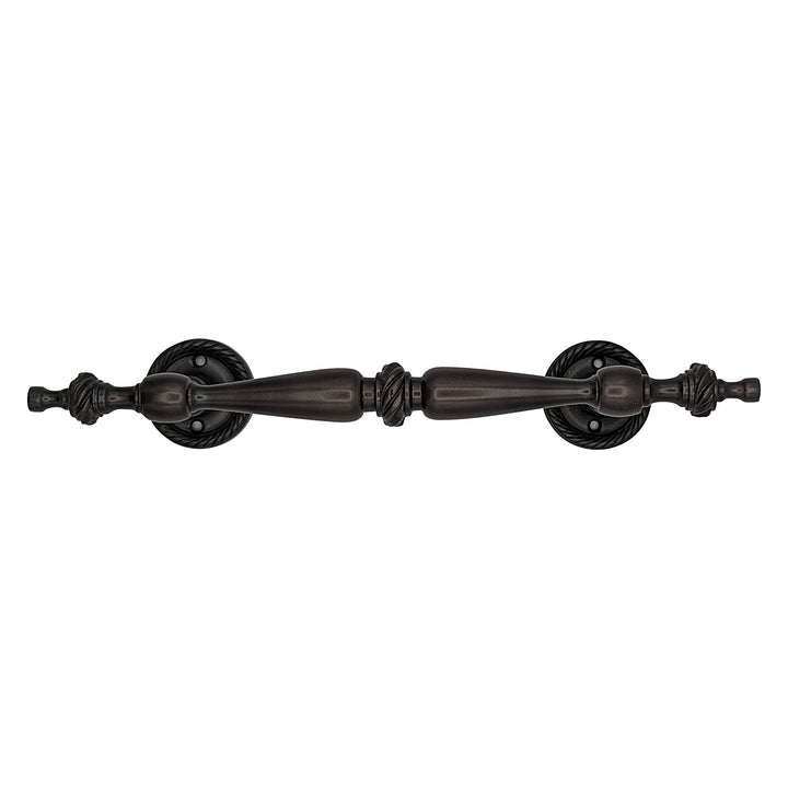 ##Antique Hardware## 9 1/2 Inch Overall (6 Inch C-C) Solid Brass Rope Style Handle (Several Finishes Available)