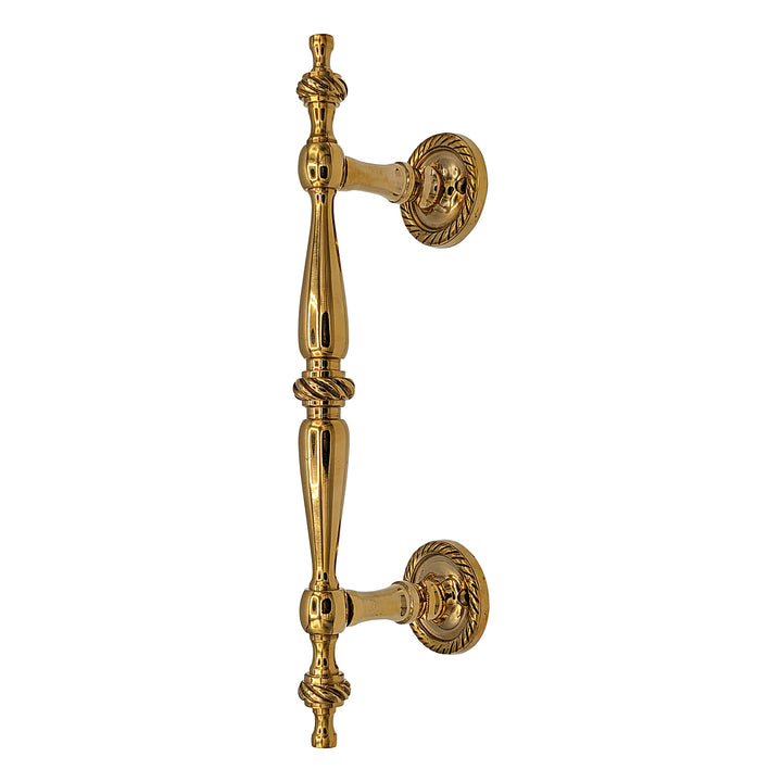 ##Antique Hardware## 9 1/2 Inch Overall (6 Inch C-C) Solid Brass Rope Style Handle (Several Finishes Available)