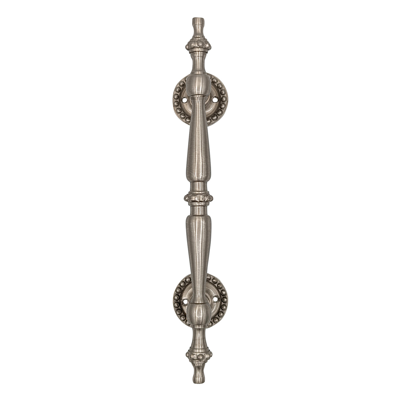 Antique Hardware 9 3/4 Inch Solid Brass Estate Beaded Handle DOOR PULL