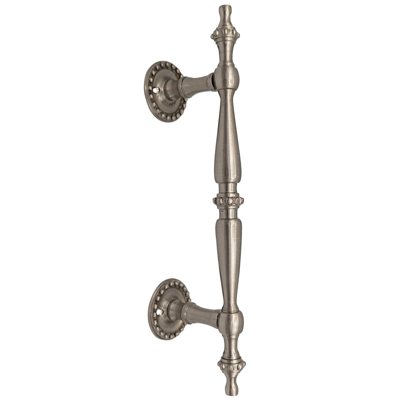 Antique Hardware 9 3/4 Inch Solid Brass Estate Beaded Handle DOOR PULL