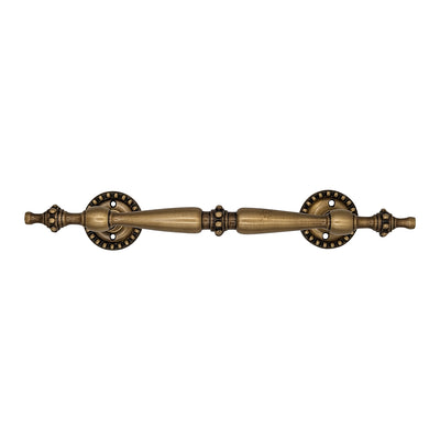 Antique Hardware 9 3/4 Inch Solid Brass Estate Beaded Handle DOOR PULL