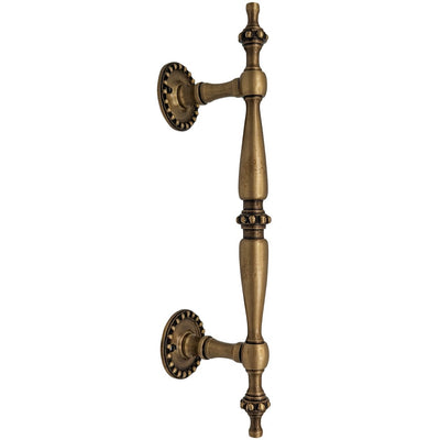 Antique Hardware 9 3/4 Inch Solid Brass Estate Beaded Handle DOOR PULL