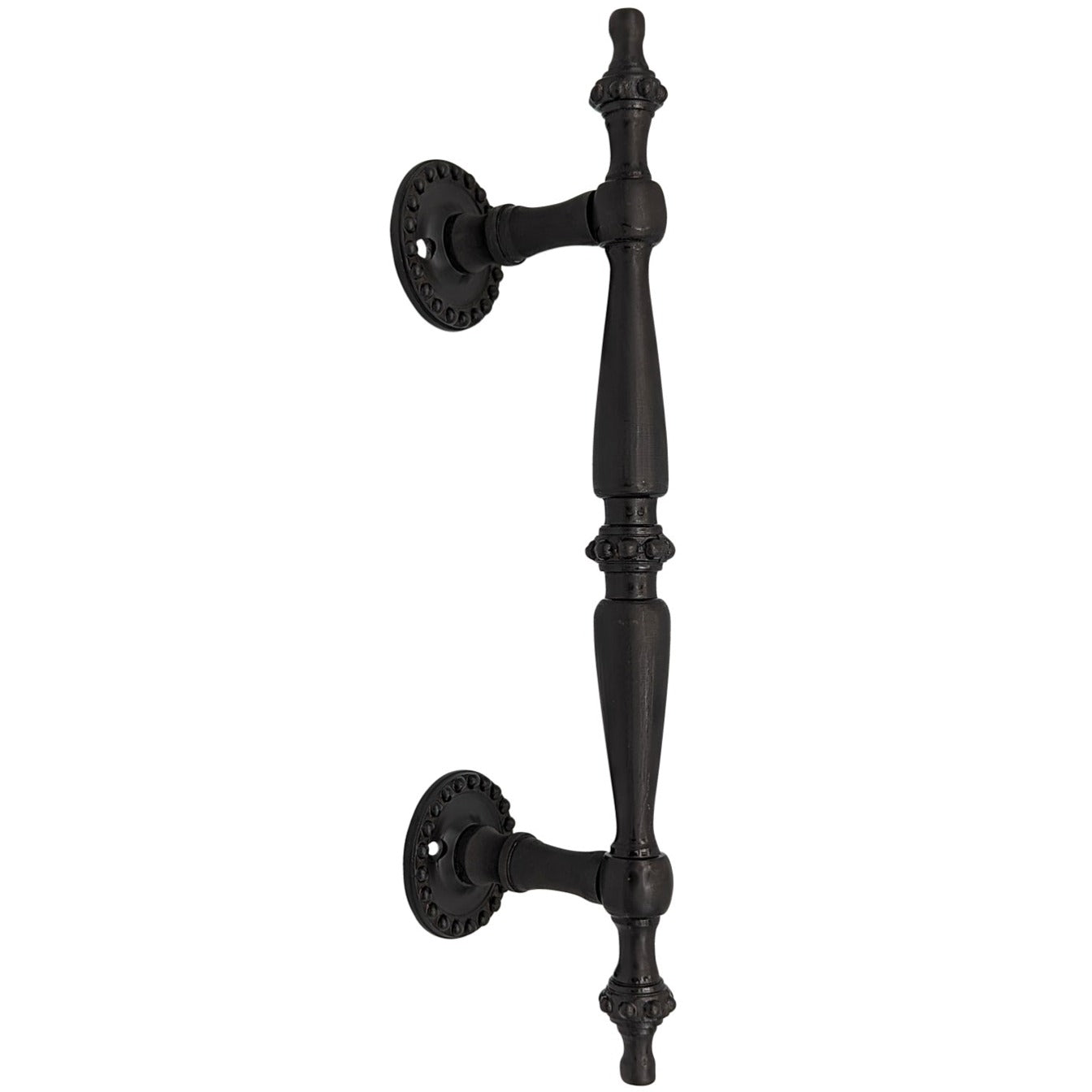Antique Hardware 9 3/4 Inch Solid Brass Estate Beaded Handle DOOR PULL